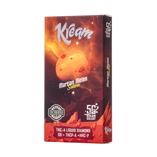 KREAM GALAXY LIQUID DIAMOND THC-A 5G DISPOSABLE - MARTIAN MELON SATIVA