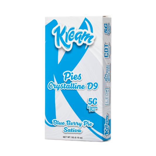 KREAM PIES CRYSTALLINE D9 THC-P+THC-V 5G DISPOSABLE - BLUE BERRY PIE SATIVA