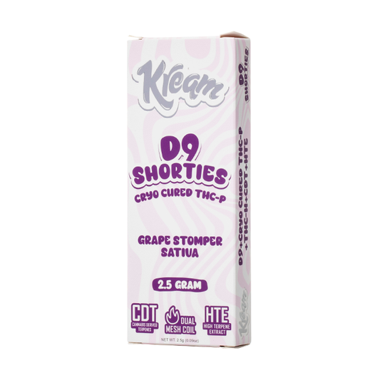 KREAM D9 SHORTIES CRYO CURED THC-P 2.5G DISPOSABLE - GRAPE STOMPER SATIVA
