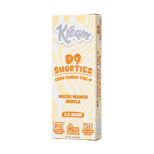 KREAM D9 SHORTIES CRYO CURED THC-P 2.5G DISPOSABLE - MICRO MANGO INDICA