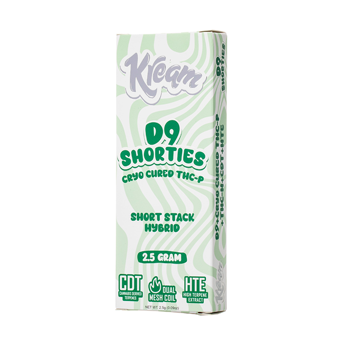 KREAM D9 SHORTIES CRYO CURED THC-P 2.5G DISPOSABLE - SHORT STACK HYBRID