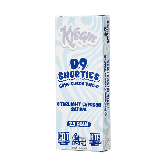 KREAM D9 SHORTIES CRYO CURED THC-P 2.5G DISPOSABLE - STARLIGHT EXPRESS SATIVA
