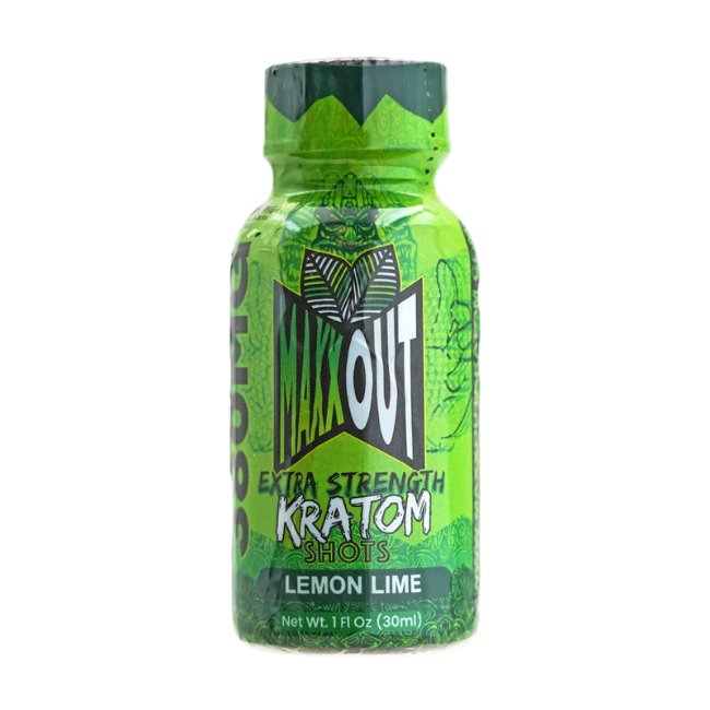 MAXXOUT EXTRA STRENGTH KRATOM SHOT 380MG – LEMON LIME