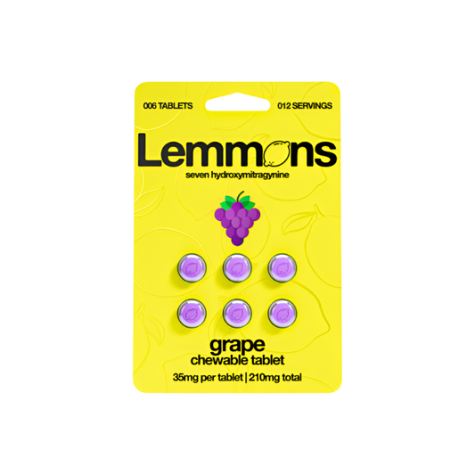 Lemmons 6ct 7OH Tabs Grape 35mg Per Tablet