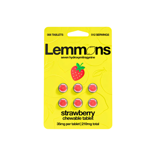 Lemmons 6ct 7OH Tabs Strawberry 35mg Per Tablet - Seven Tech