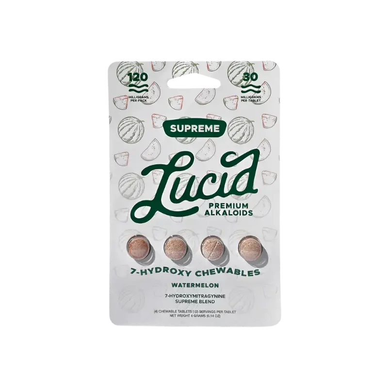 Lucid 4ct 7OH Watermelon Chewable Tabs 30mg per Tablets - Seven Tech