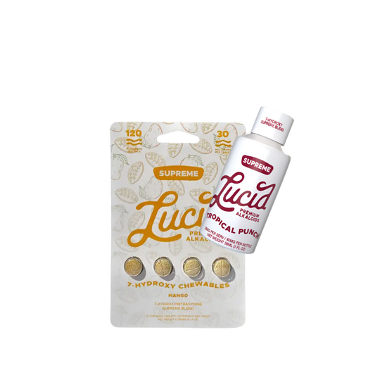 Lucid 4ct 7OH Mango Chewable Tabs 30mg & Shot Bundle