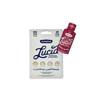 Lucid 4ct Supreme 7OH Chewable Tabs 30mg & Shot Bundle