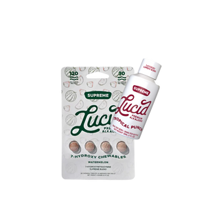 Lucid 4ct 7OH Watermelon Chewable Tabs 30mg & Shot Bundle