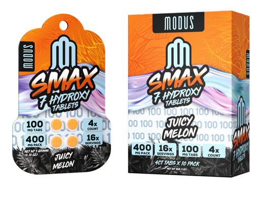 MODUS SMAX 7-HYDROXY TABLETS 100MG 4CT - JUICY MELON