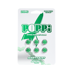Poppi 6ct 7OH Tabs Mighty Mint 35mg Per Tablet (+ Bonus Poppi Mango)