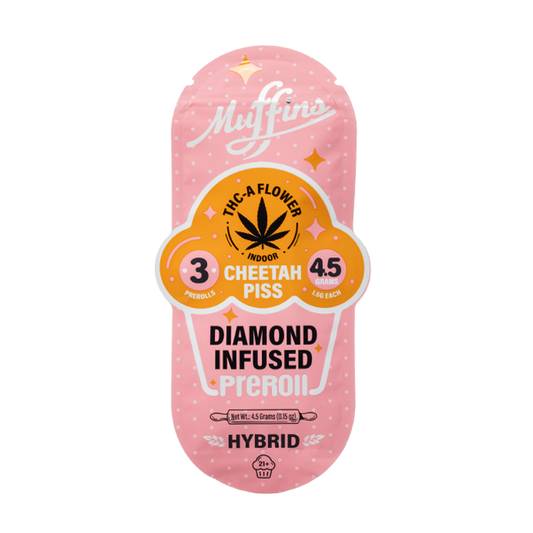 MUFFINS 3PK DIAMOND INFUSED PRE-ROLL CHEETAH PISS