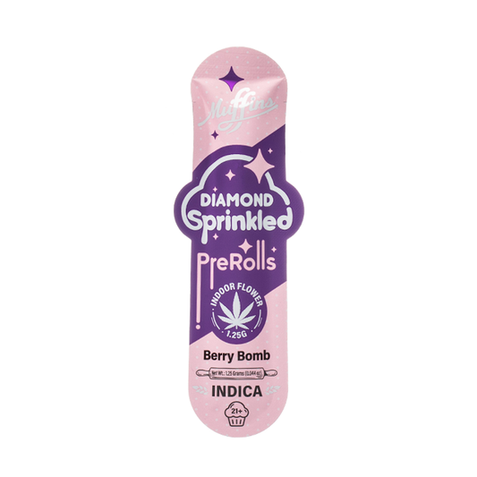 MUFFINS DIAMOND INFUSED PRE ROLL 1CT BERRY BOMB
