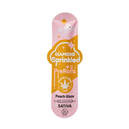 MUFFINS DIAMOND INFUSED PRE ROLL 1CT PEACH GLAZE