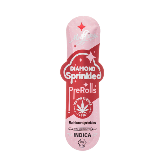 MUFFINS DIAMOND INFUSED PRE ROLL 1CT RAINBOW SPRINKLES