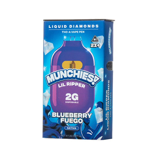 MUNCHIES LIL RIPPER 2G DISPOSABLE - BLUEBERRY FUEGO SATIVA