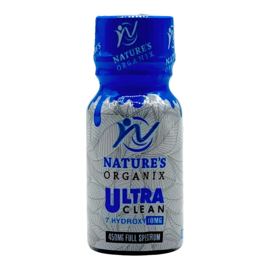 Nature's Organix 7 Hydroxymitragynine + 450 Mit Liquid Shot Blue 10ml - Seven Tech