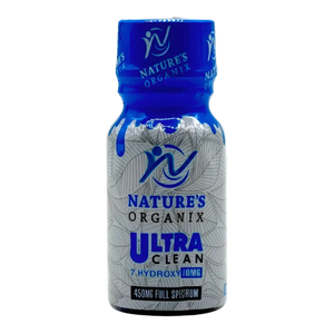 Blue and silver bottle of Nature’s Organix Ultra Clean.