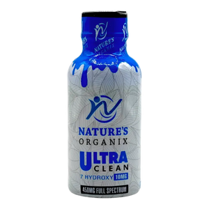 Blue and white bottle of Nature’s Organix Ultra Clean.