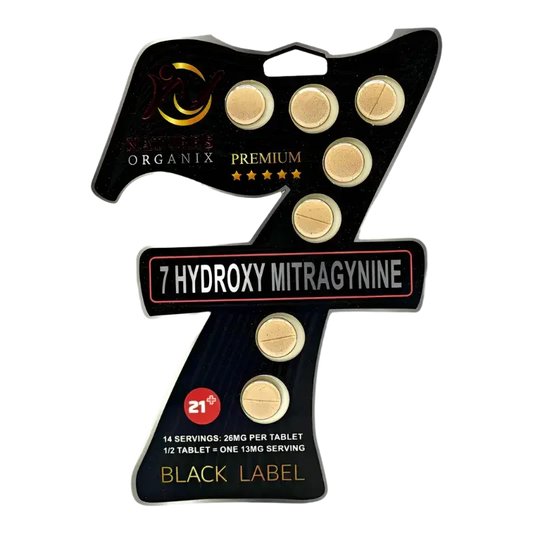 Nature's Organix 7ct 7OH Black Label Tabs 26mg Per Tablet - Seven Tech