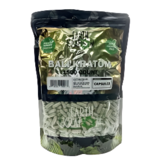 EARTH KRATOM CAPSULES 1500CT - BALI - Seven Tech