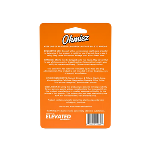 Orange product packaging.