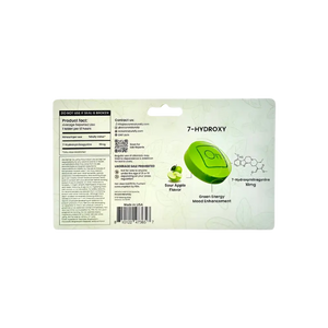 Green 7-Hydroxy supplement packaging.