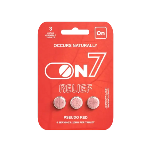 On7 3ct 7OH Pseudo Red Tabs 20mg per Tablet - Seven Tech