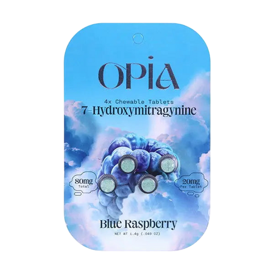 OPiA 7-OH 20mg Tabs Blue Raspberry 4 ct - 7ohplus