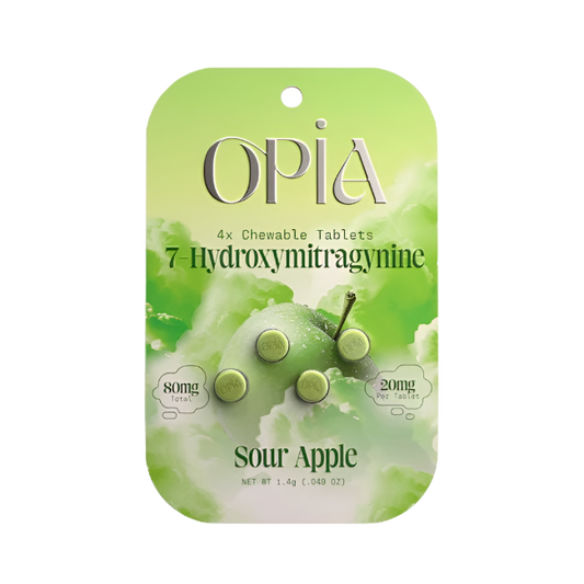 OPIA 4ct 7OH Chewable Tabs Sour Apple 20mg Per Tablets - Seven Tech