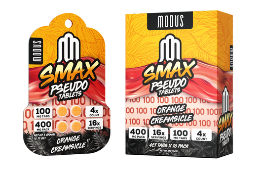 MODUS SMAX PSEUDO TABLETS 100MG 4CT - ORANGE CREAMSICLE