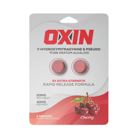 Oxin 2ct 7OH + Psuedo Chewable Cherry Tabs 20mg Per Tablet