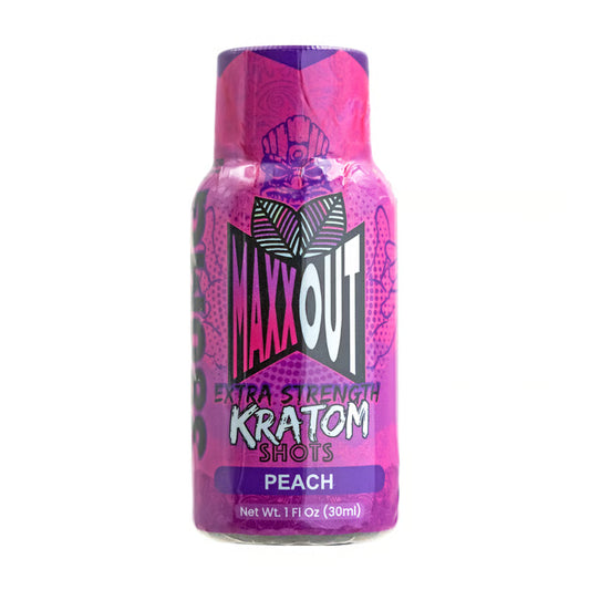 MAXXOUT EXTRA STRENGTH KRATOM SHOT 380MG – PEACH