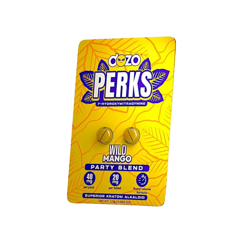 Dozo Perks 7-Hydroxy Party Blend Wild Mango 40mg 2ct - 7ohplus