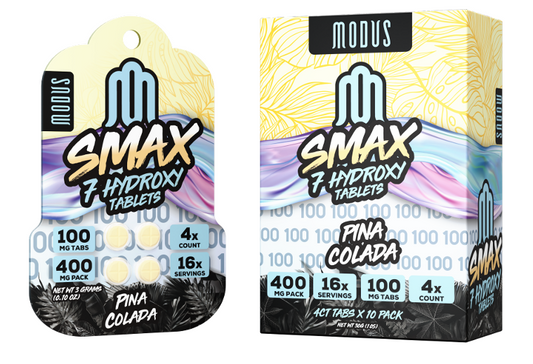 MODUS SMAX 7-HYDROXY TABLETS 100MG 4CT - PINA COLADA