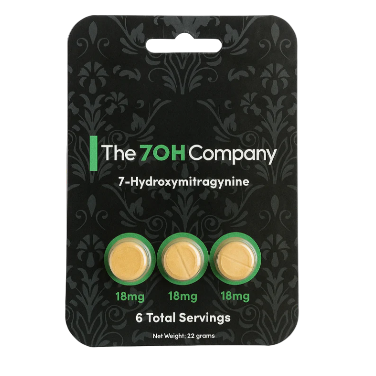THE 7OH COMPANY 7- HYDROXYMITAGYNINE 3CT 54MG 18MG PER TABLET