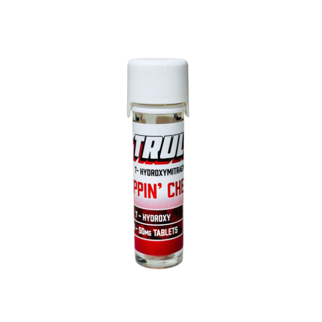 TRULY7-HYDROXYMITRAGYNINE TABLETS 10CT / 50MG – POPPIN CHERRIES