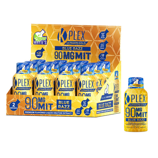 K-PLEX ULTIMATE GOLD SHOTS 59ML 90MG MIT - BLUE RAZZ