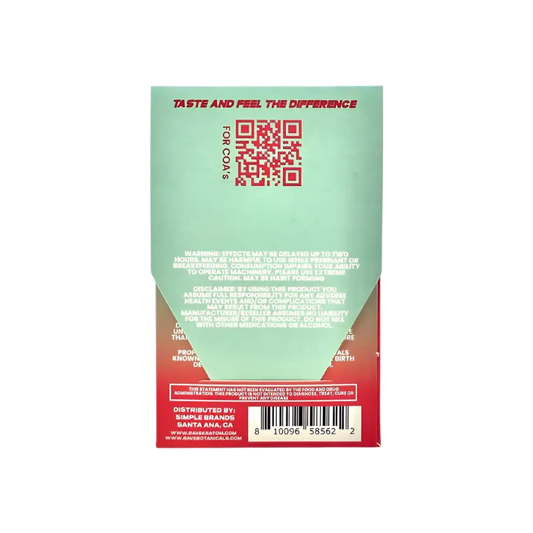 Product packaging with warnings and barcode.