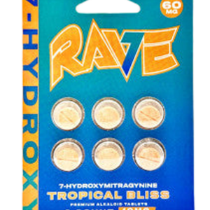 Rave 7-OH Tropical Bliss Tabs 6ct 60mg - 7ohplus