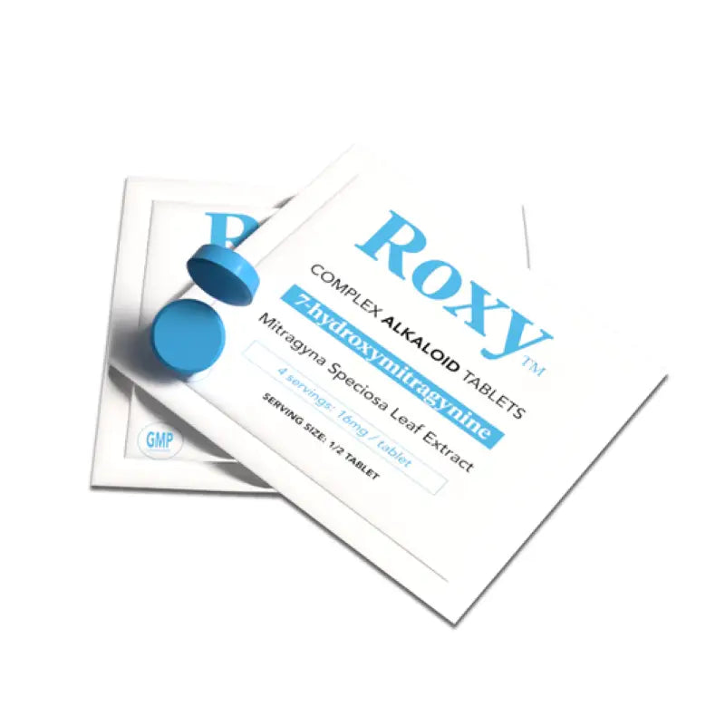 Blue Roxy complex alkaloid tablets.