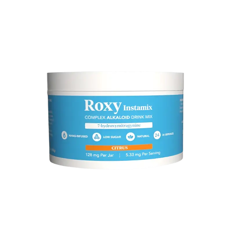 Roxy Instamix complex alkaloid drink mix.