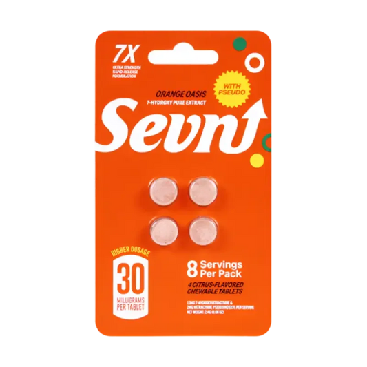Sevn 4ct 7OH + Pseudo Tabs Orange Oasis 30mg Per Tablet - Seven Tech