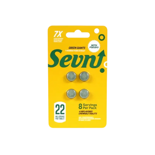 Sevn 4ct 7OH + Pseudo Tabs Green Giants 22mg Per Tablet - Seven Tech