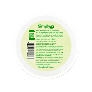 Simply7 product label.