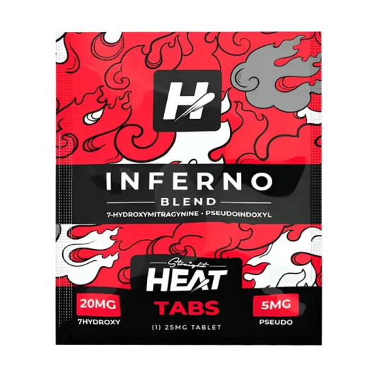 Straight Heat 1ct 7OH Pseudo Inferno Blend Tabs 25mg per Tablet - Seven Tech