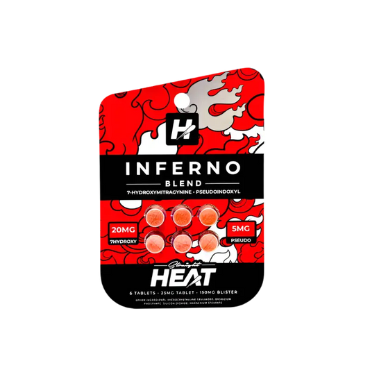 Inferno blend supplement blister pack.