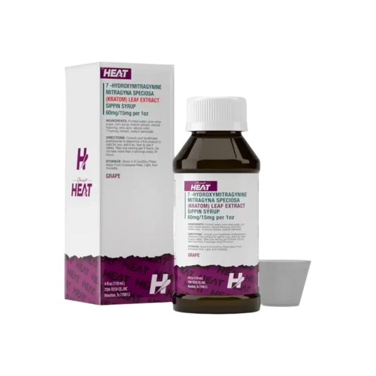 Straight Heat 7OH Sippin Syrup Grape 118ml 60mg - Seven Tech