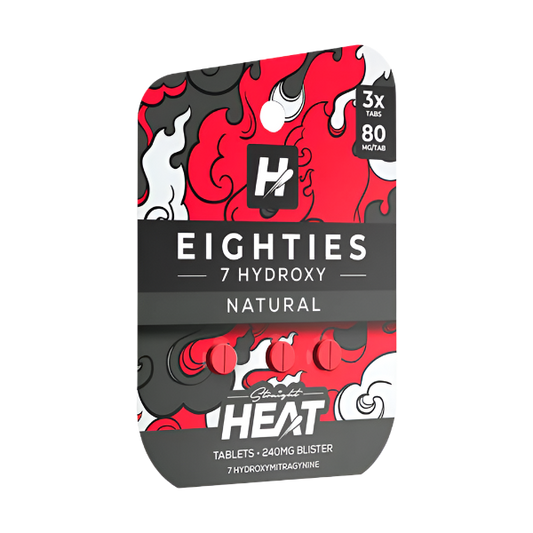 Straight Heat 3ct 7OH Eighties Tabs Natural 80mg per Tablet