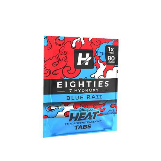 Straight Heat Eighties 7-Hydroxy Tablets 80mg 1ct - Blue Razz